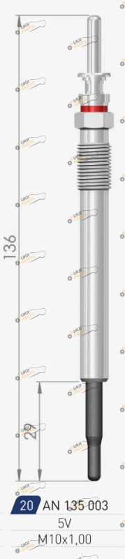 Свеча накаливания A-N PARTS 135 003